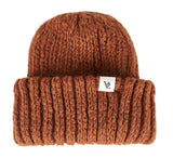 VARZAR(バザール) Monogram Label Long Beanie Brown