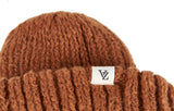 VARZAR(バザール) Monogram Label Long Beanie Brown