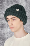 VARZAR(バザール) Monogram Label Long Beanie Green