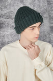 VARZAR(バザール) Monogram Label Long Beanie Green