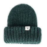 VARZAR(バザール) Monogram Label Long Beanie Green