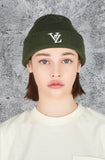 VARZAR(バザール) 3D Monogram Beanie Khaki