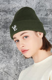 VARZAR(バザール) 3D Monogram Beanie Khaki