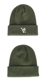 VARZAR(バザール) 3D Monogram Beanie Khaki