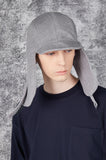 VARZAR(バザール) Stud Logo Over Fit Wool Trooper Hat Grey