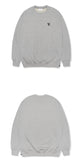 VARZAR(バザール) 3D Monogram Black Embroidery Sweatshirt Gray