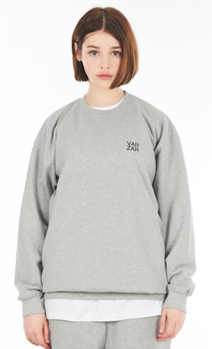 VARZAR(バザール) Original Black Logo Sweatshirt Gray