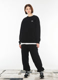 VARZAR(バザール) Original White Logo Sweatshirt Black