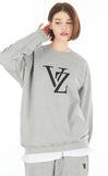 VARZAR(バザール) Monogram Black Big Logo Sweatshirt Gray