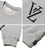 VARZAR(バザール) Monogram Black Big Logo Sweatshirt Gray