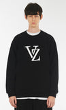 VARZAR(バザール) Monogram Black Big Logo Sweatshirt Black