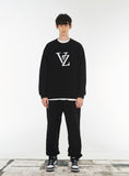 VARZAR(バザール) Monogram Black Big Logo Sweatshirt Black