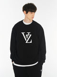 VARZAR(バザール) Monogram Black Big Logo Sweatshirt Black