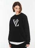 VARZAR(バザール) Monogram Black Big Logo Sweatshirt Black