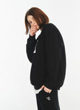 VARZAR(バザール) Monogram Black Big Logo Sweatshirt Black