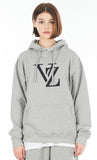 VARZAR(バザール) Monogram Black Big Logo Hood Gray