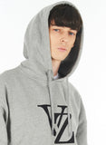 VARZAR(バザール) Monogram Black Big Logo Hood Gray