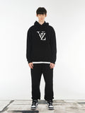 VARZAR(バザール) Monogram White Big Logo Hood Black