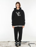 VARZAR(バザール) Monogram White Big Logo Hood Black