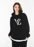 VARZAR(バザール) Monogram White Big Logo Hood Black