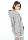 VARZAR(バザール) Original Black Logo Hood Zip-up Gray