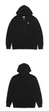 VARZAR(バザール) Original White Logo Hood Zip-up Black