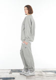 VARZAR(バザール) Original Black Logo Banding Sweatpants Gray