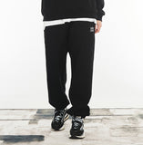 VARZAR(バザール) Original White Logo Banding Sweatpants Black