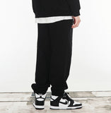 VARZAR(バザール) Original White Logo Banding Sweatpants Black