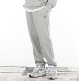 VARZAR(バザール) Original Black Logo Rib Sweatpants Gray