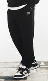 VARZAR(バザール) Original White Logo Rib Sweatpants Black