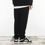 VARZAR(バザール) Original White Logo Rib Sweatpants Black