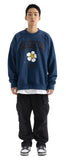 マスノウン(MASSNOUN) SMILE RESPECT HEAVY SWEATSHIRT MFOCR001-BL