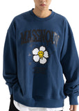 マスノウン(MASSNOUN) SMILE RESPECT HEAVY SWEATSHIRT MFOCR001-BL