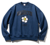 マスノウン(MASSNOUN) SMILE RESPECT HEAVY SWEATSHIRT MFOCR001-BL