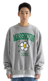 マスノウン(MASSNOUN) SMILE RESPECT HEAVY SWEATSHIRT MFOCR001-GY