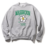 マスノウン(MASSNOUN) SMILE RESPECT HEAVY SWEATSHIRT MFOCR001-GY