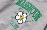 マスノウン(MASSNOUN) SMILE RESPECT HEAVY SWEATSHIRT MFOCR001-GY