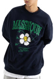 マスノウン(MASSNOUN) SMILE RESPECT HEAVY SWEATSHIRT MFOCR001-NV