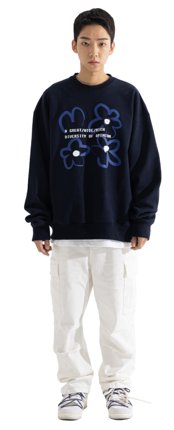 マスノウン(MASSNOUN) OPINION HEAVY SEATSHIRT MWOCR002-NV