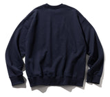 マスノウン(MASSNOUN) ETHNIC RUNNING STITCH SWEATSHIRT MFOCR002-NV