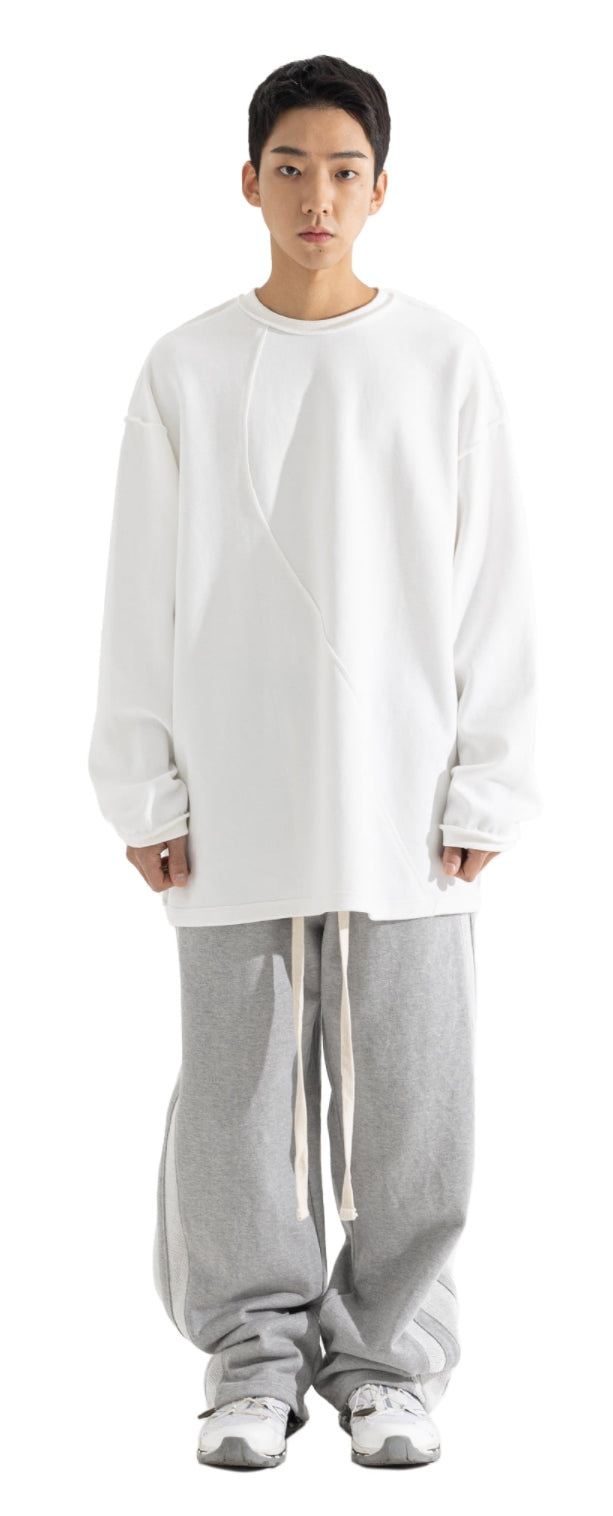 マスノウン(MASSNOUN) PREMIUM HEAVY SWEAT REVERSE LINE TRAINING PANTS MFOTP005-GY