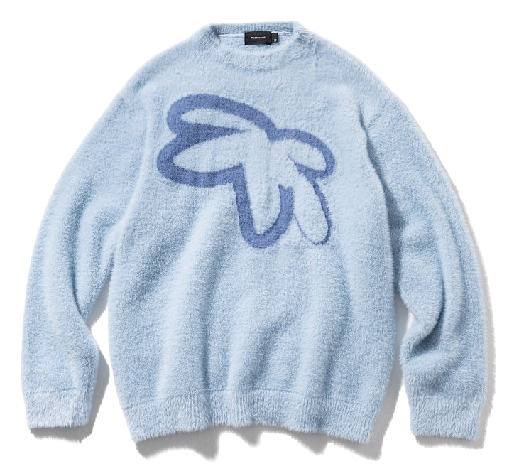 マスノウン(MASSNOUN) DIVERSITY MOHAIR KNIT MWONT001-SB