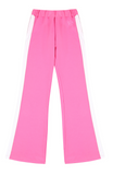 ワンダービジター(WONDER VISITOR) Two-tone Semi boots cut Trackpants [Pink]
