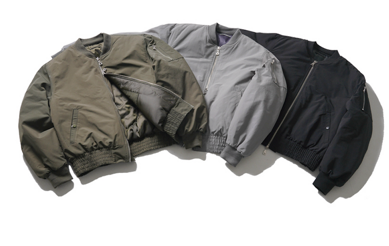 UNDERBASE(アンダーベース) Full Shirring MA-1 Jacket 3COLOR LHJK9111
