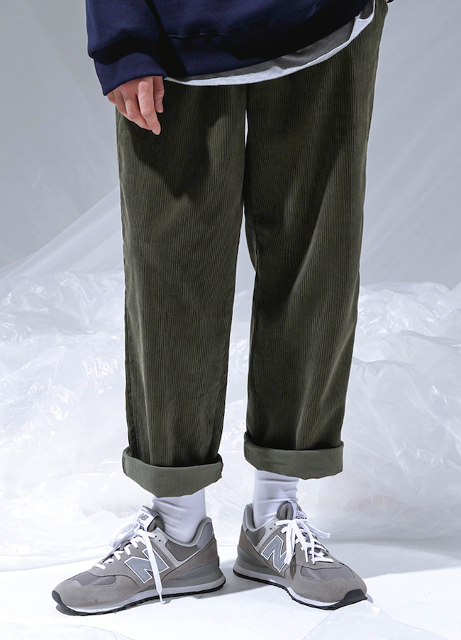 UNDERBASE(アンダーベース) Earth Corduroy Banding Pants khaki WSLP9102