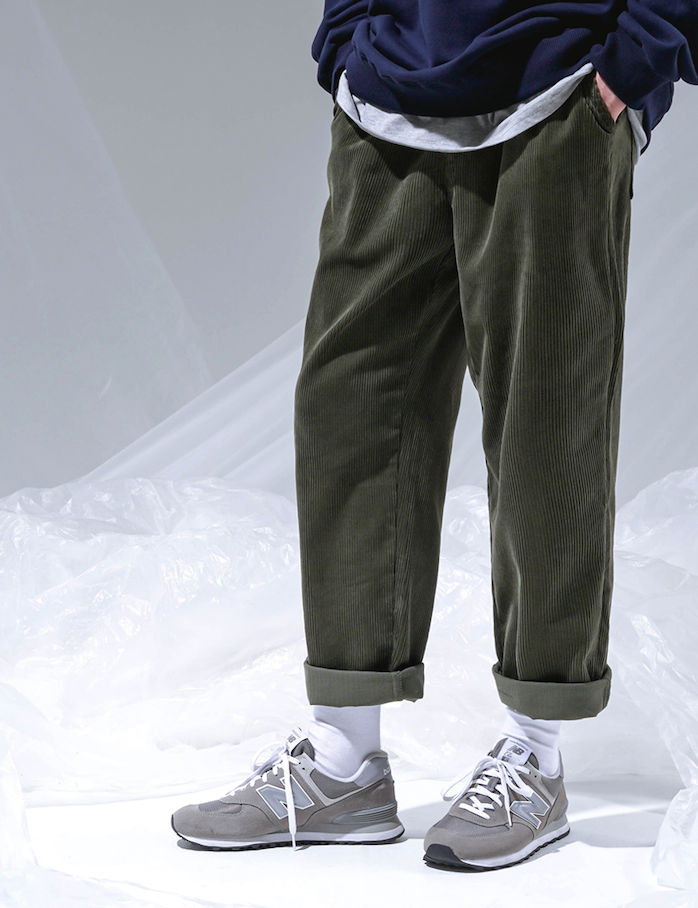 UNDERBASE(アンダーベース) Earth Corduroy Banding Pants khaki WSLP9102