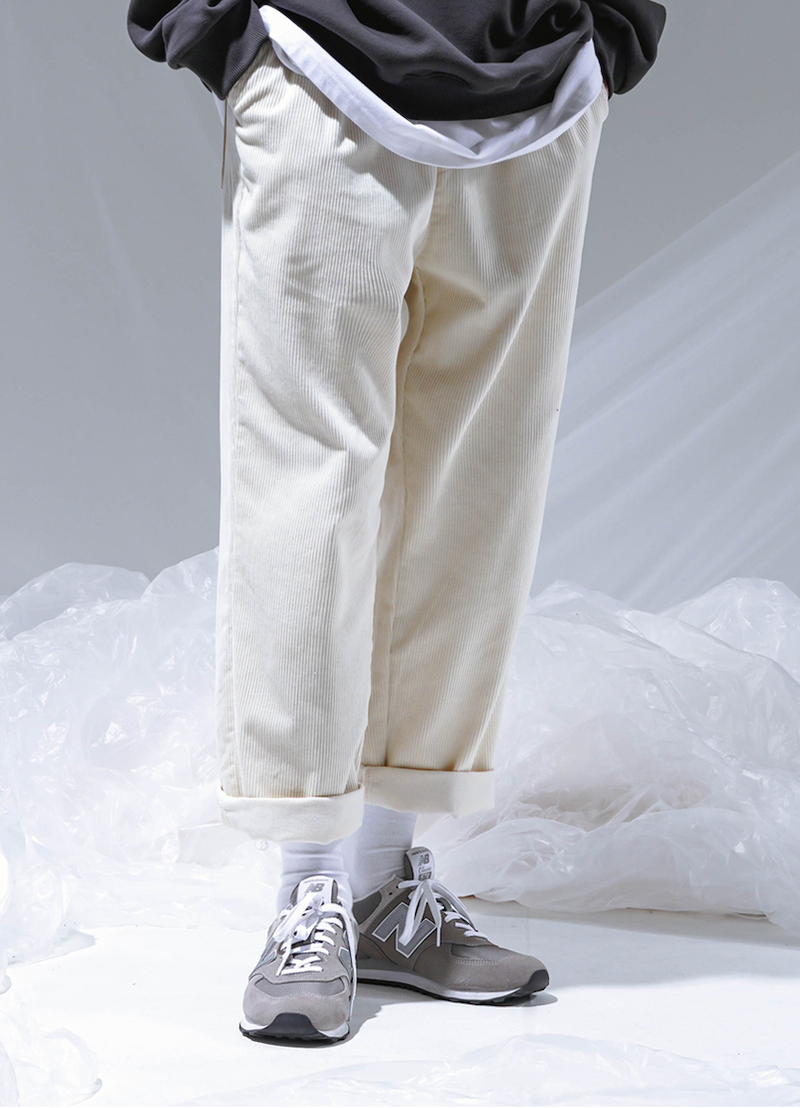 UNDERBASE(アンダーベース) Earth Corduroy Banding Pants ivory WSLP9102