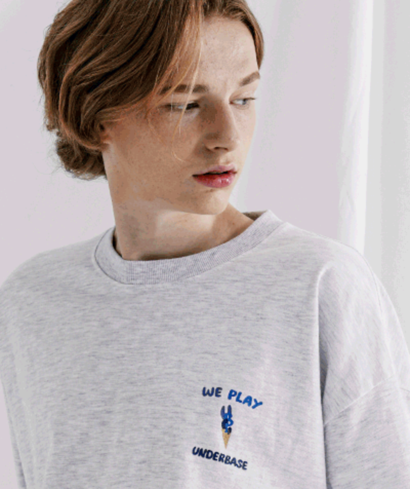 UNDERBASE(アンダーベース) UBSCREAM SHORT SLEEVE 4COLOR LHST9129