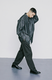 KND(ケイエンド) NYLON 2WAY WIDE CURVE FIT BANDING PANTS BLACK